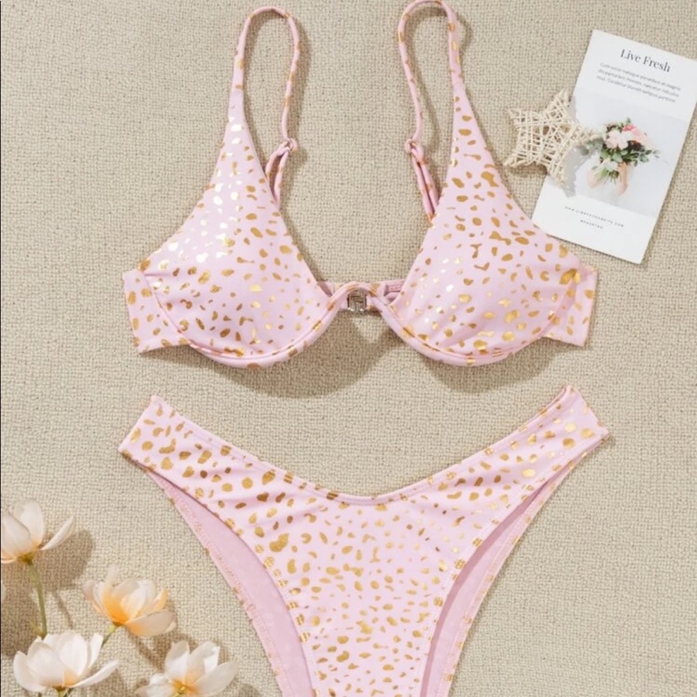 Dalmatian Underwire High Cut Bikini Swimsuit